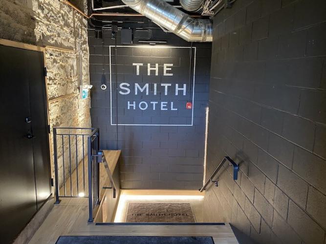 Entering The Smith Hotel, Kingston, Ontario Canada