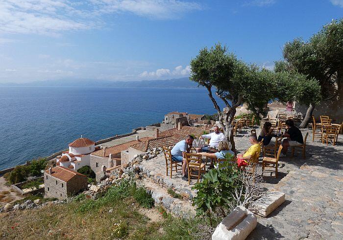 Monemvasia bar view Bastion hotel