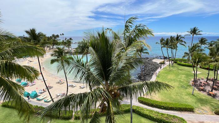 View of Fairmont Orchid from sea