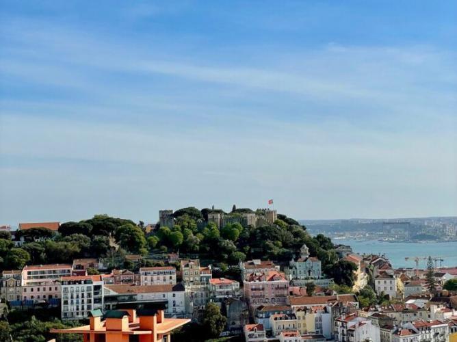 view of Lisbon and the sea