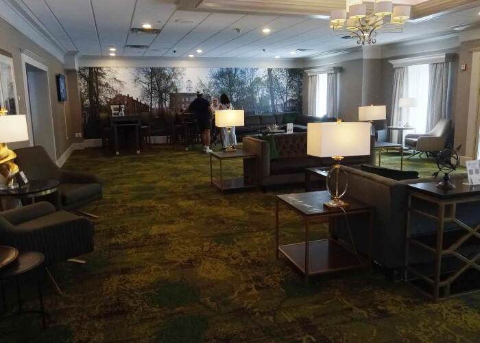 Ohio University Inn lobby reception