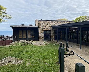 Hospitality center and Pollock dining room exterior.