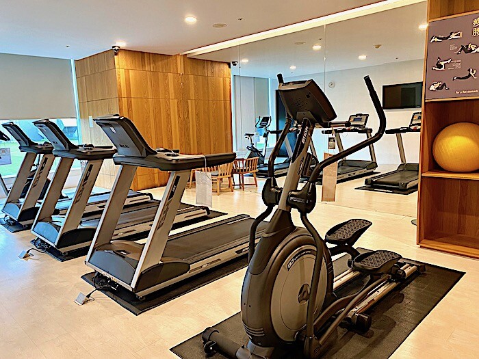 Gym with treadmills and more.