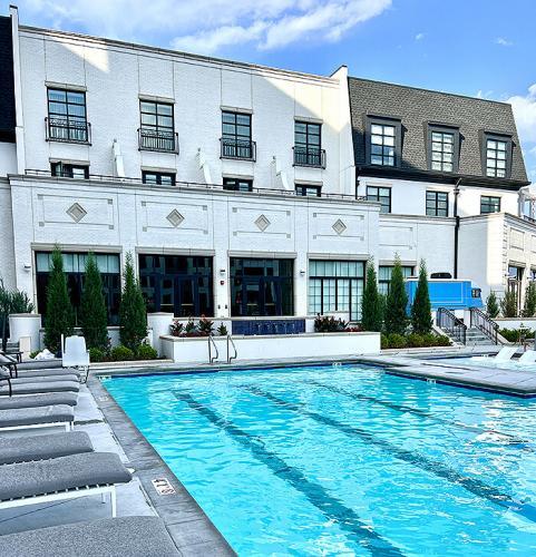 Lap pool and lounge chairs at Kimpton Cottonwood Hotel