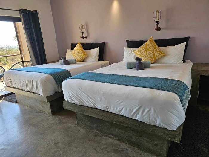 Two Double Beds at a hotel in Kasane