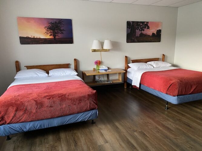 Guest room, Wayside Motel, Manitoulin Island, Ontario, Canada