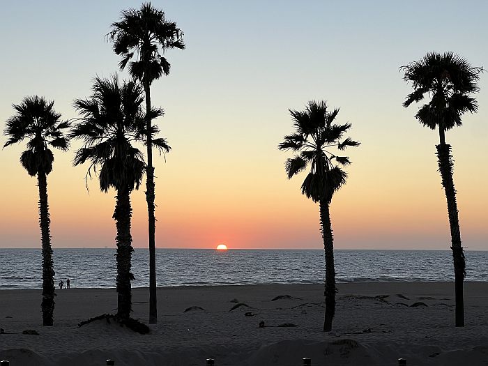 Sunset view from Zachari Dunes, Oxnard, California