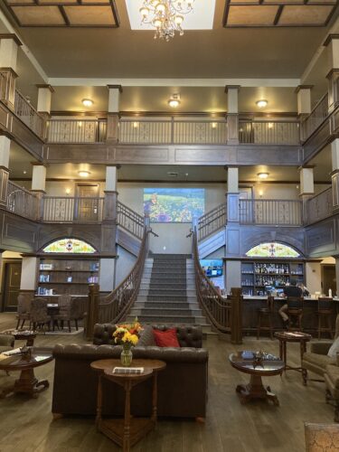 The lobby at The Springs Resort