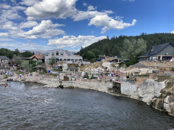 The San Juan River in Pagosa Springs runs by The Springs Resort