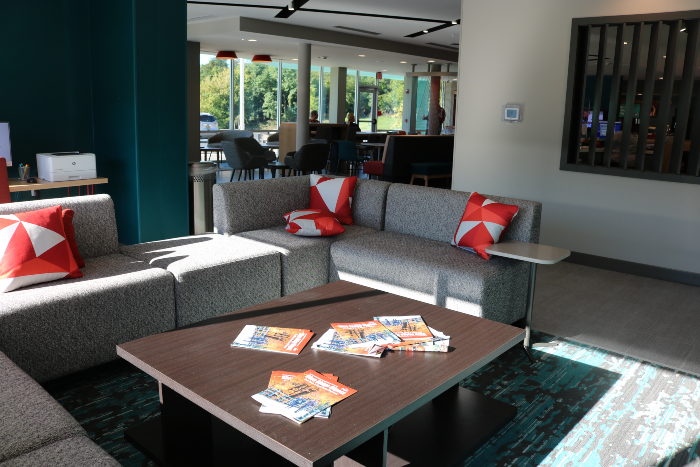 Avid Hotel Cheerful Sleek And Modern In Staunton Virginia   Avid Hotel Common Area 