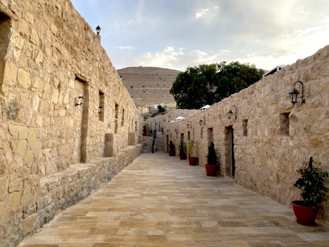 Hotel "corridors," Hayat Zaman Hotel, Petra, Jordan