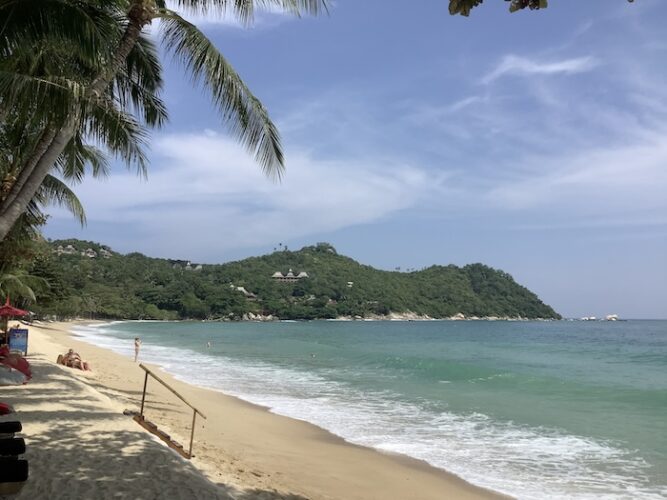 The beach at Anantara Rasananda Koh Phangan Luxury Villas