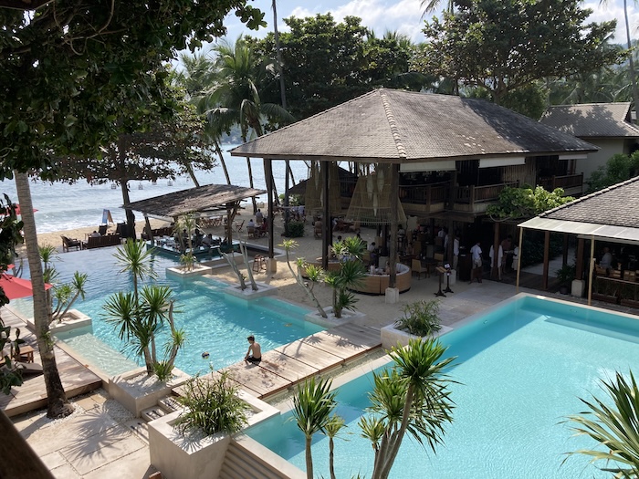 The pools at Anantara Rasananda Koh Phangan Luxury Villas