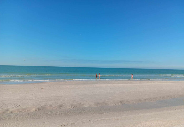 The beach at Treasure Island near Sea Jay Motel