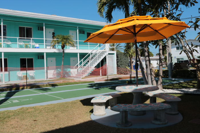 Sea Jay Motel shuffleboard court