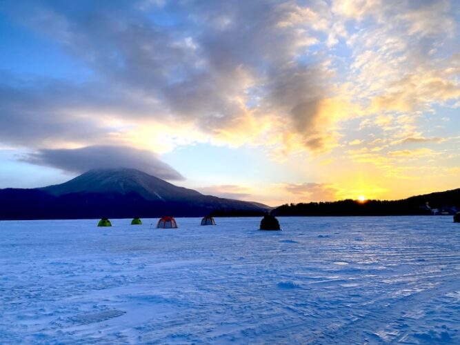 Sunrise, Lake Akan, Hokkaido, Japan