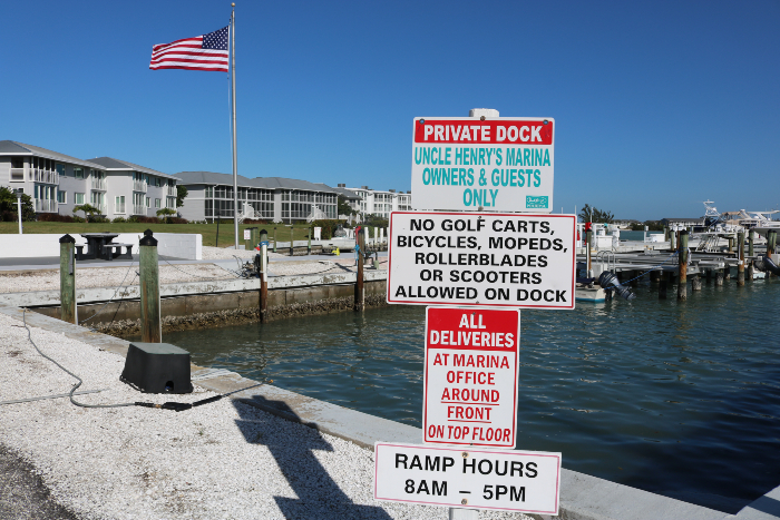 Uncle Henry's Marina next to Boca Grande Hotel