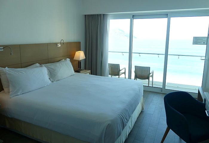 typical Doubletree room but facing the ocean