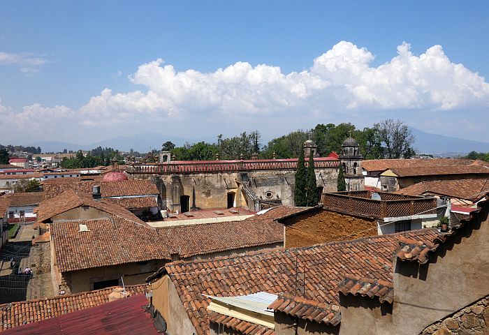 rooftops of Patzcuaro historic center, a UNESCO World Heritage city