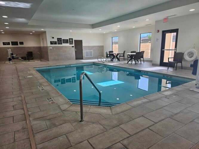 Indoor pool at Comfort Suites