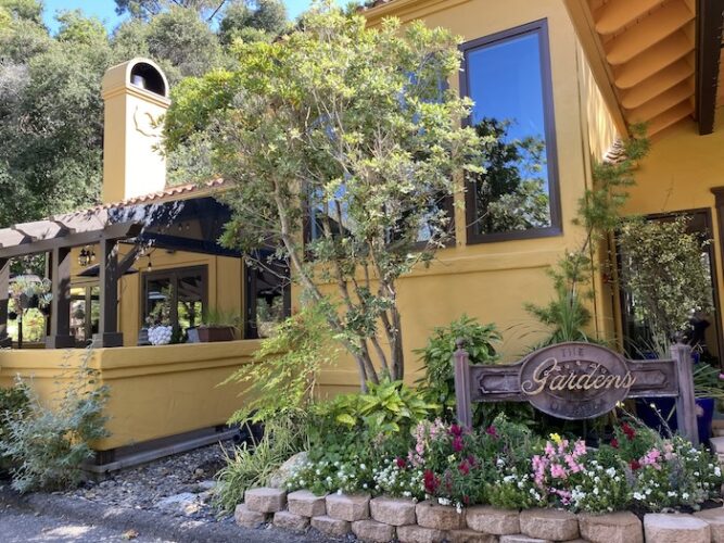 Restaurant and lobby, Sycamore Mineral Springs Resort, Avila Beach, California