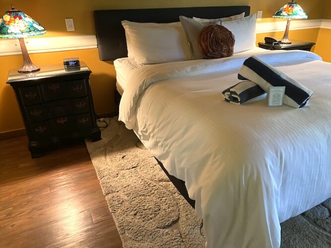 West Meadows guest room, Sycamore Mineral Springs Resort, Avila Beach, California