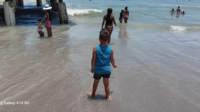 Cocoa Beach, Florida, the ocean by the pier