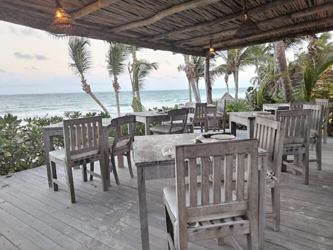 dining at luxury hotel tulum