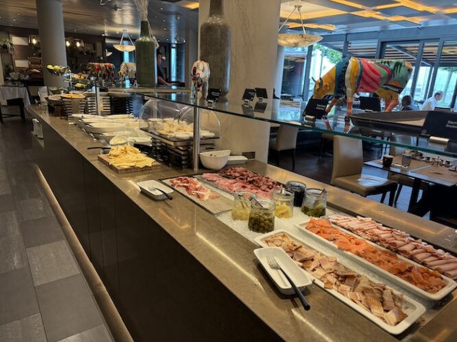 Breakfast buffet, Mövenpick Hotel Lausanne, Switzerland