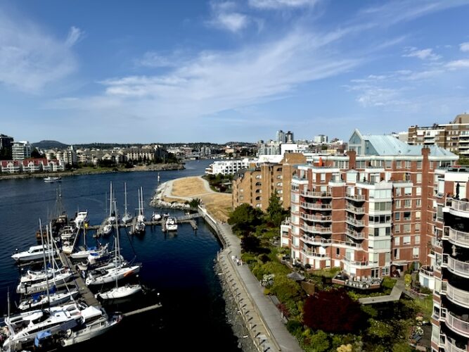 Harbor views, Coast Victoria Hotel & Marina by APA, Victoria BC Canada