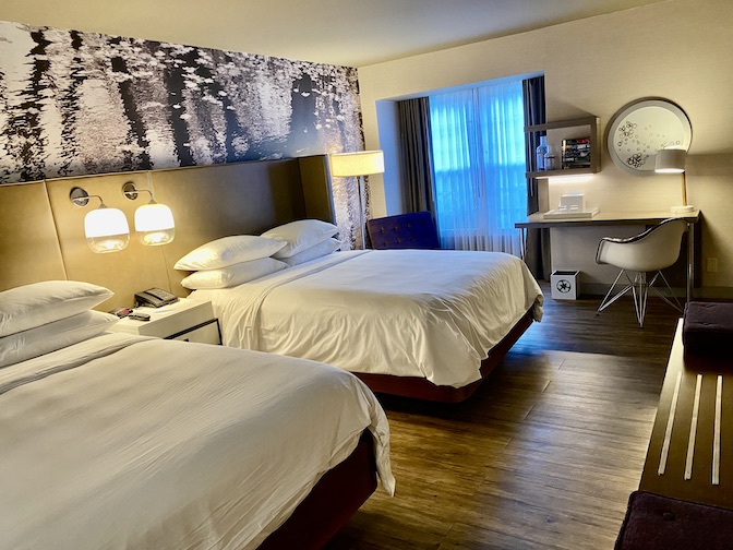 Guest rooms come with one King or two Queen beds.