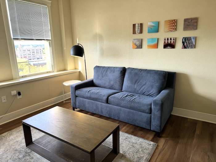 Living room, Hotel Leo, Bellingham, Washington