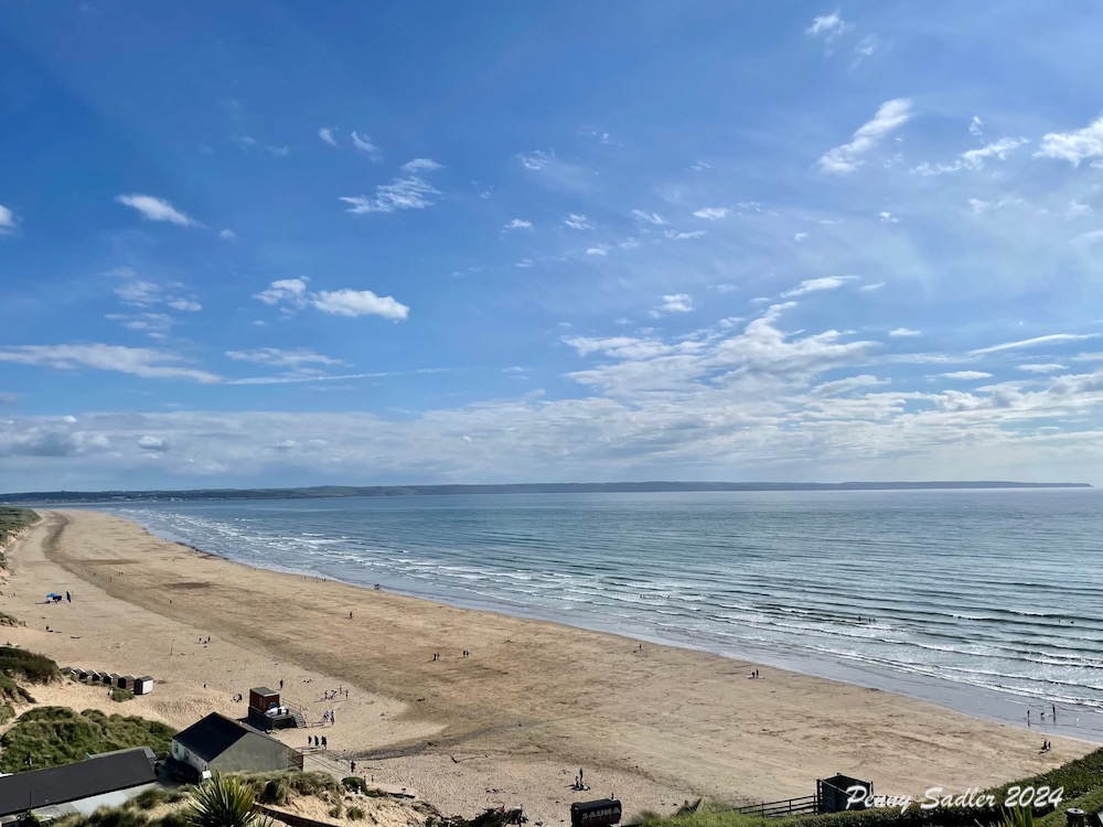 beach view from hotel in Braunton UK