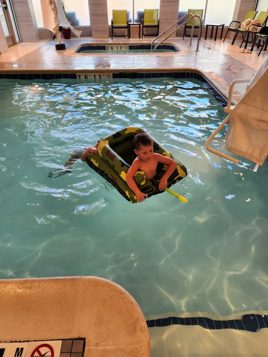 The pool at the Hilton Garden Inn Arvada was a hit with the grandkids,