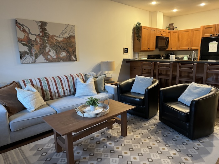 Condo interior, Casa Del Mila Oro, Osoyoos, British Columbia, Canada