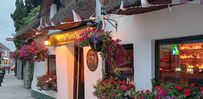 The McDonagh Thatch Bar and Beer Garden offers great beer and live music